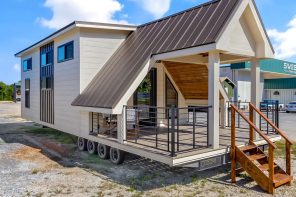 The Tinde Tiny House Gives Its Covered Porch a Dramatic A-Frame Roof
