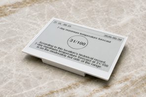 Weather100’s E-Paper Displays Give Daily Weather a Century of Context