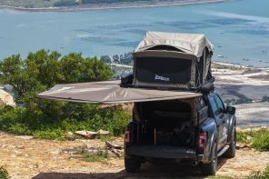 Wild Land PickupMate Trunk turns your pickup into two-story camping space at the push of a button